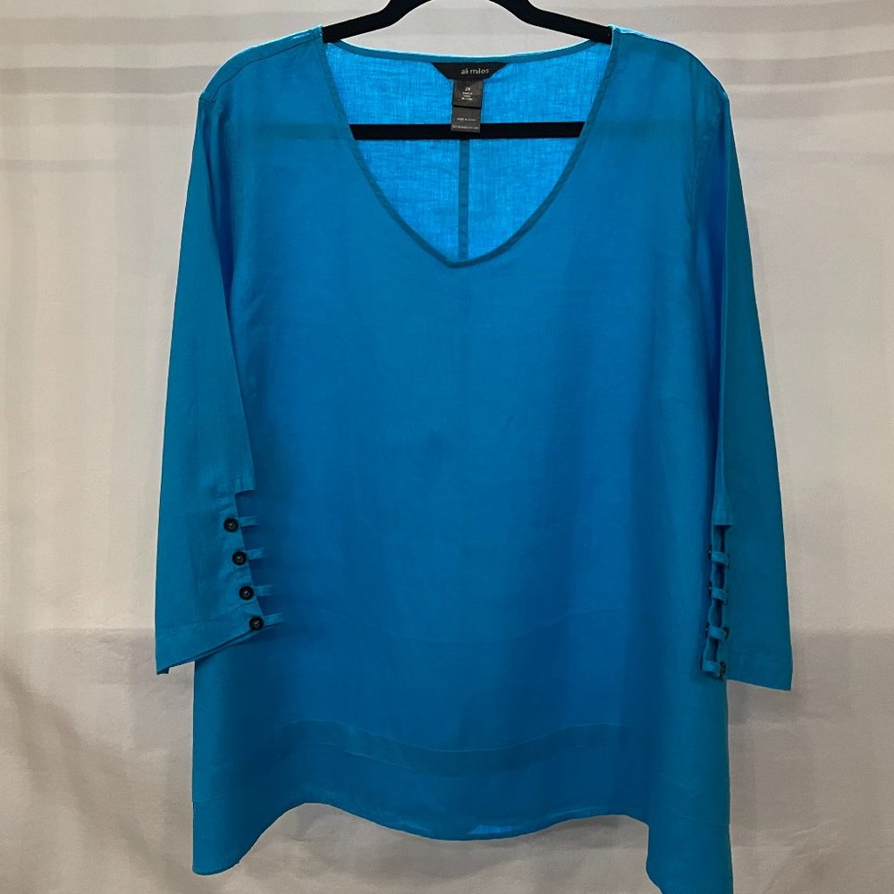 Ali Miles Women's Linen Tunic